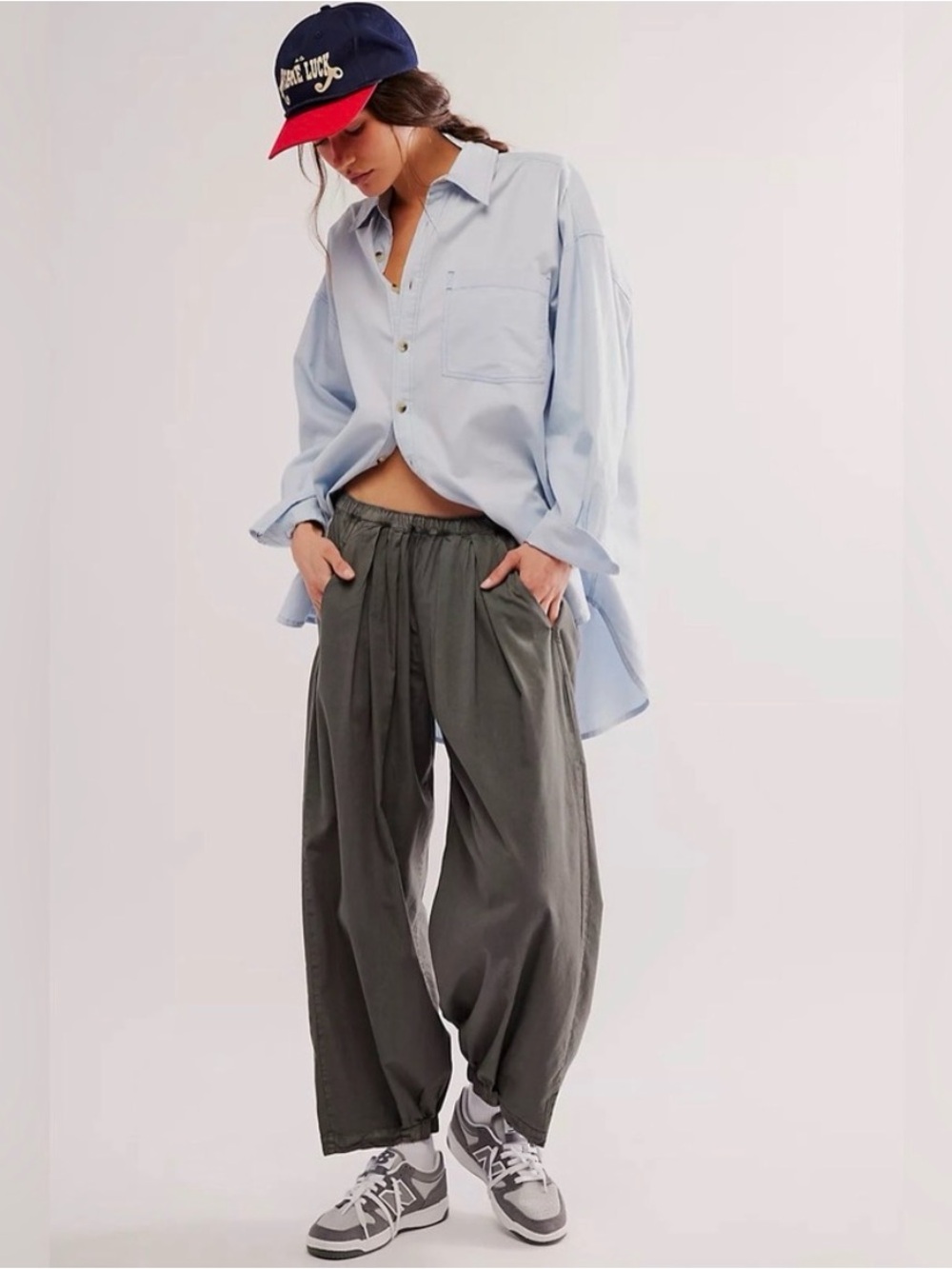 Free People To The Sky Parachute Pants - Size S